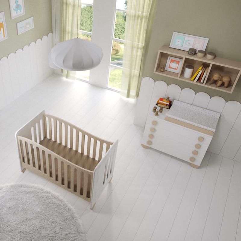 European Design Newborn Baby Furniture Cot Bed