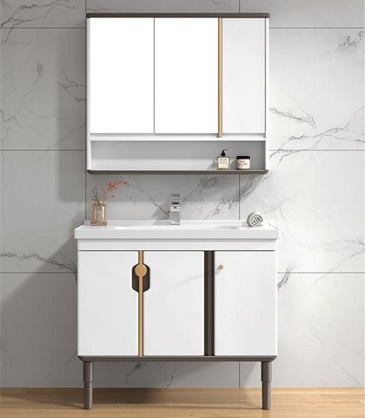 European Style with Mirror Furniture Luxury MDF Modern Bathroom Cabinet