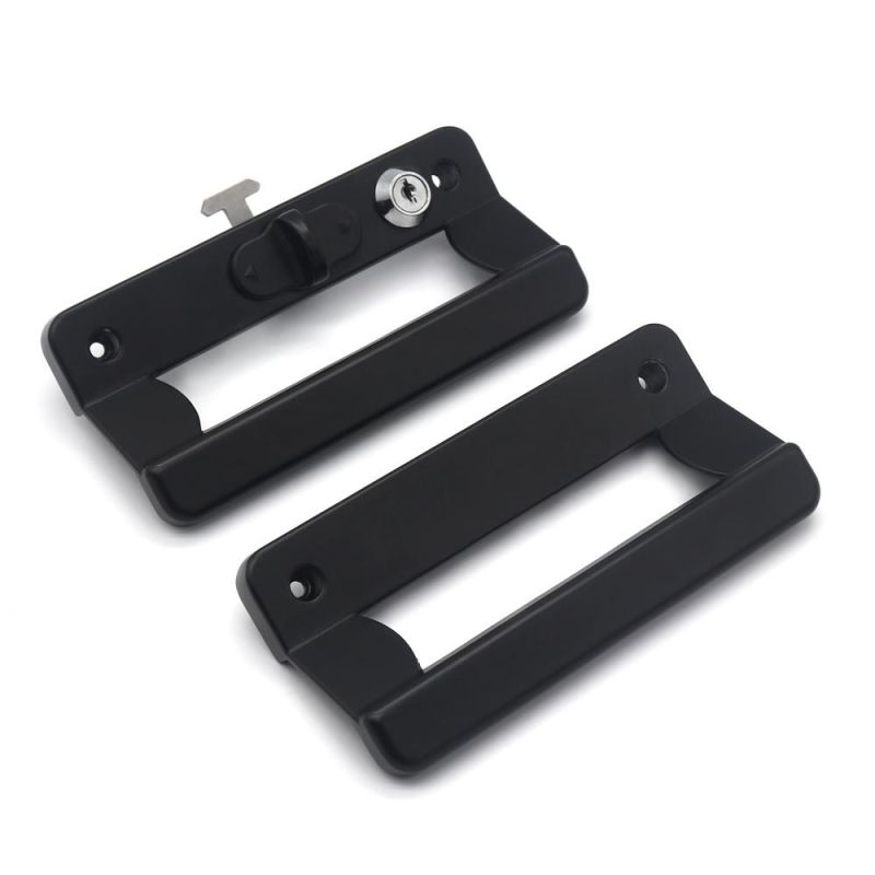 D Type PVC Alloy Sliding Door Handle with Key