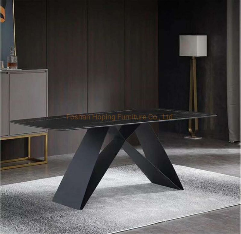 Hot Sale Hotel Furniture Modern European Dining Table Chair Set Restaurant Marble Table