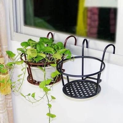 The Factory Directly Supplies The Balcony Flower Rack, Iron Art Hanging Flower Pot, Hanging Rack, Railing, Green Flower Rack, Indoor Storage Rack