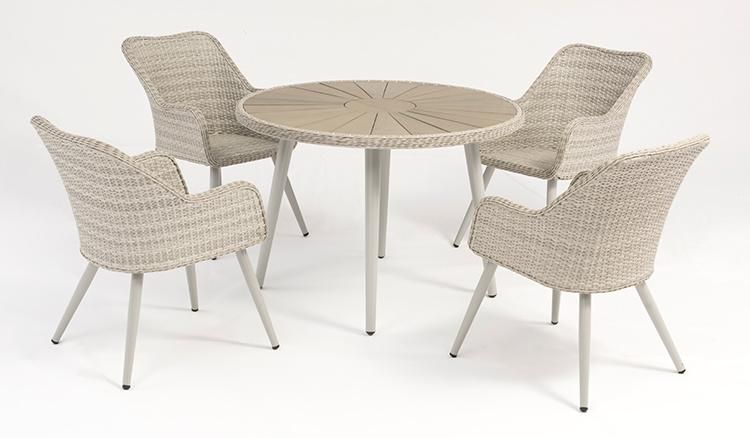 Fashion Rattan Garden Furniture Dining Table and Chair Set