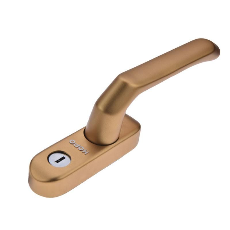 Hopo High Quality Aluminum Alloy Bronze Handle with Cylinder, Spindle 25mm