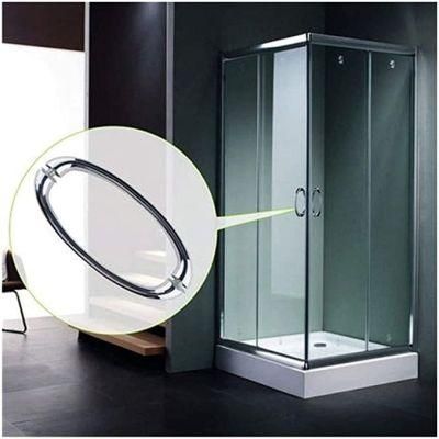 Hole Distance 145mm Zinc Alloy Door Handle Bathroom Shower Room Glass Door Handle Sliding Shower Scroll Door Hardware