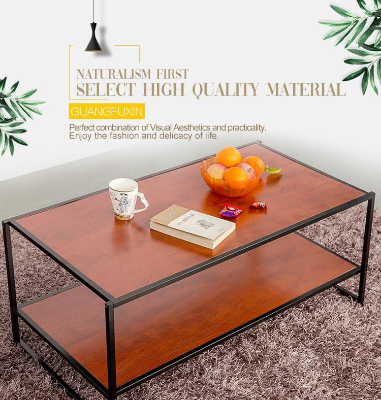 Cheap Prices Metal Steel Base and Legs Wholesale European Style Modern Design Wooden Round Office Coffee Tables