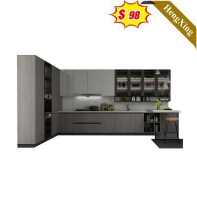 2021 Factory New Design Customized European Stylish L Shape Kitchen Cabinet