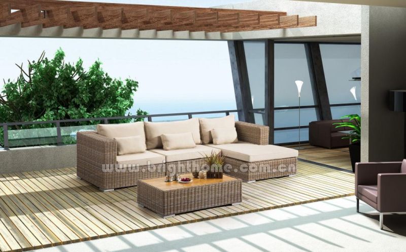 Wolesale Aluminum Frame Outdoor Rattan Sofa Set Garden Furniture