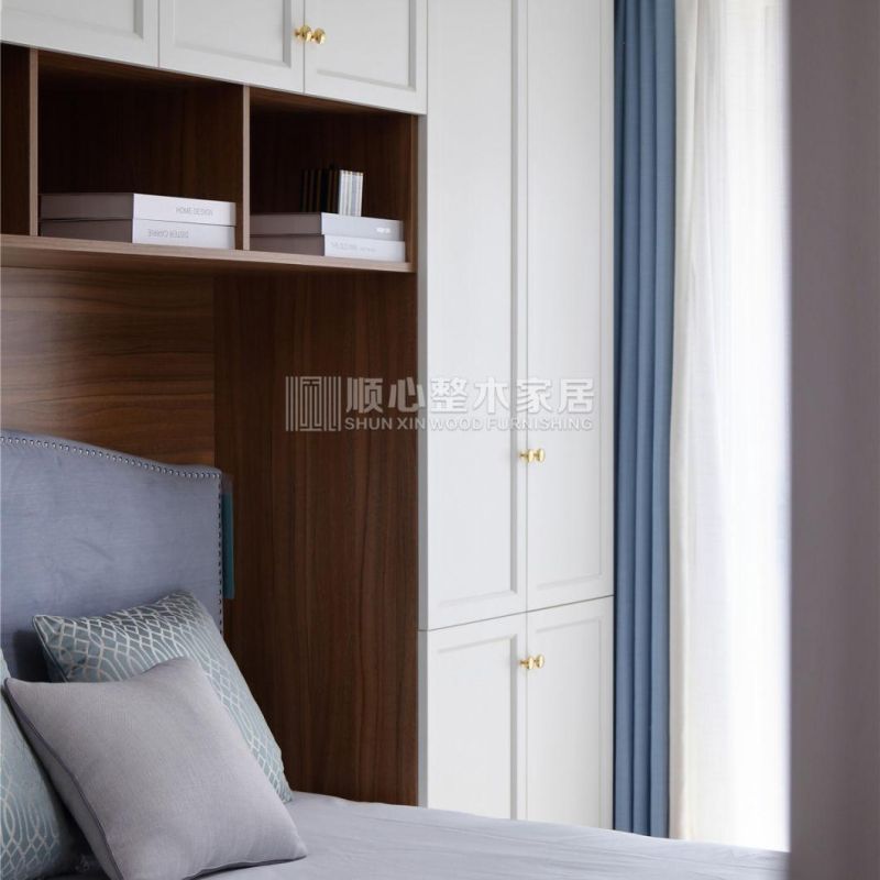 Light Luxury American Style Wooden Doors Wardrobes Bathroom Vanity Case Kithchen Cabinet