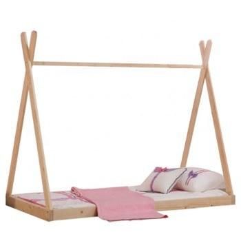 Best-Selling Kids Bedroom Floor Bed Children House Bed Wooden Toddler Teepee Bed