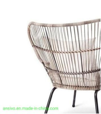 Outdoor Rattan Chair Nordic Balcony Leisure Small Table and Chair Net Red Rattan Creative Simple Table