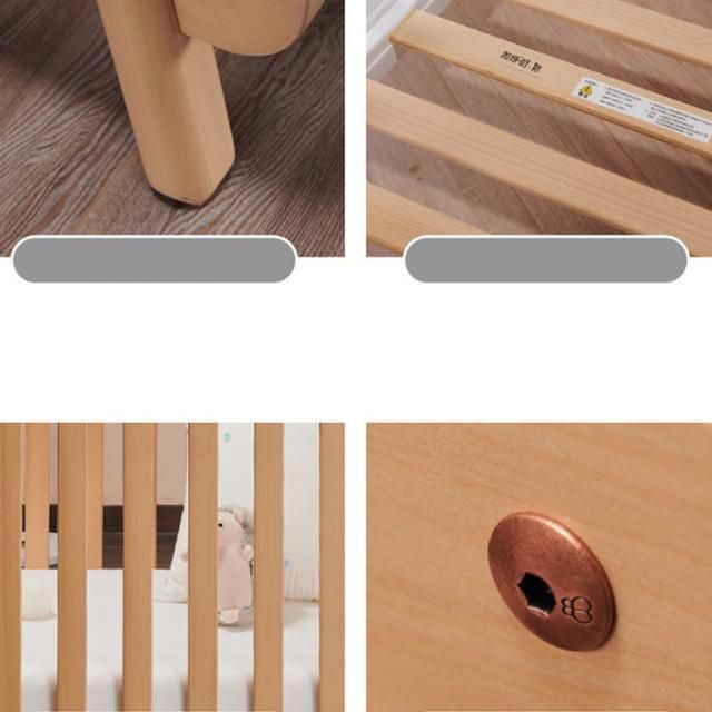 3 in 1 Multi-Purpose Pine Wood White Color Baby Bedroom Decor Girl Cribs