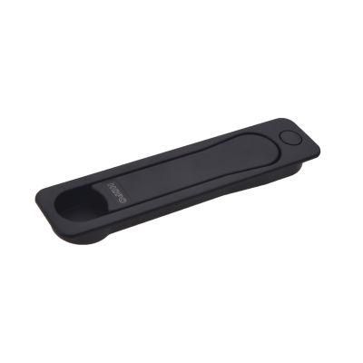 Hopo High Quality Zinc Alloy Concealed Black Handle for Sliding Door, Spindle55mm