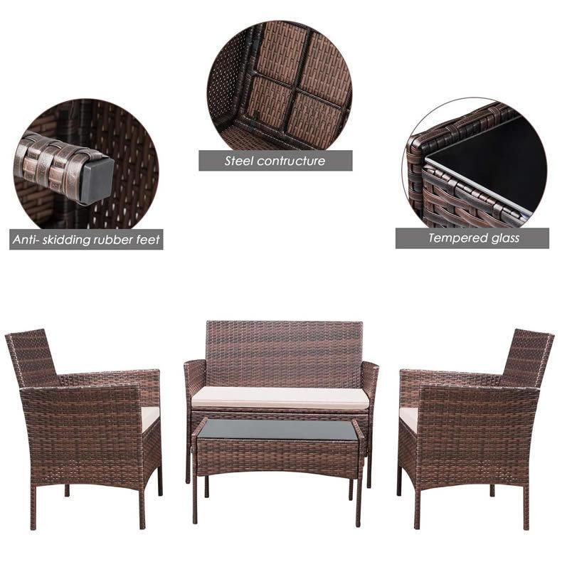 Outdoor Furniture Wicker Sofa Set Rattan Sofa Garden Furniture Sets