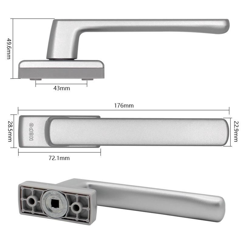 Hopo Square Spindle Handle for Casement Door/Window Anti-Bacterial