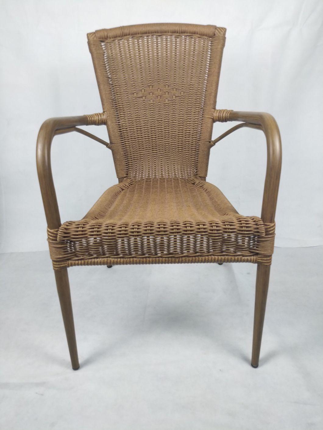 Foshan Wholesale Rattan Wicker French Space Saving Hideaway Queen Outdoor Dining Chair Set