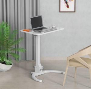 Mobile Laptop Table and Height Adjustable Desk with Reversible Desktop