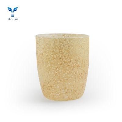 Customized Eco-Friendly Gold Color Glass Candle Holder for Decoration
