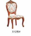 European Dining Room Furniture Wooden Fabric Chair