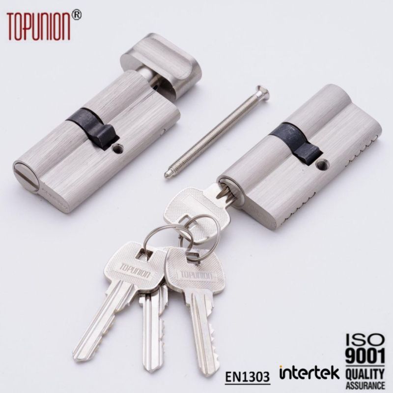 En1303 Euro Door Hardware Key Lock Cylinder Lock Chrome Plating