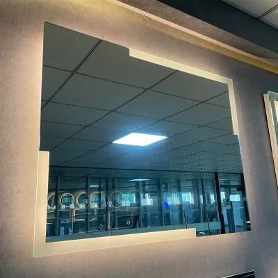 European-Style Large Customized LED Decorative Frameless Rectangle Bathroom Mirrors