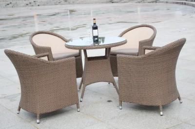 European Hotel OEM Metal Chair 6 Seater Outdoor Dining Set