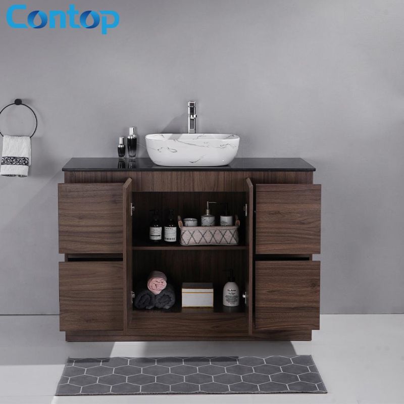 Modern Floor Mounted Bathroom Vanity Cabinet