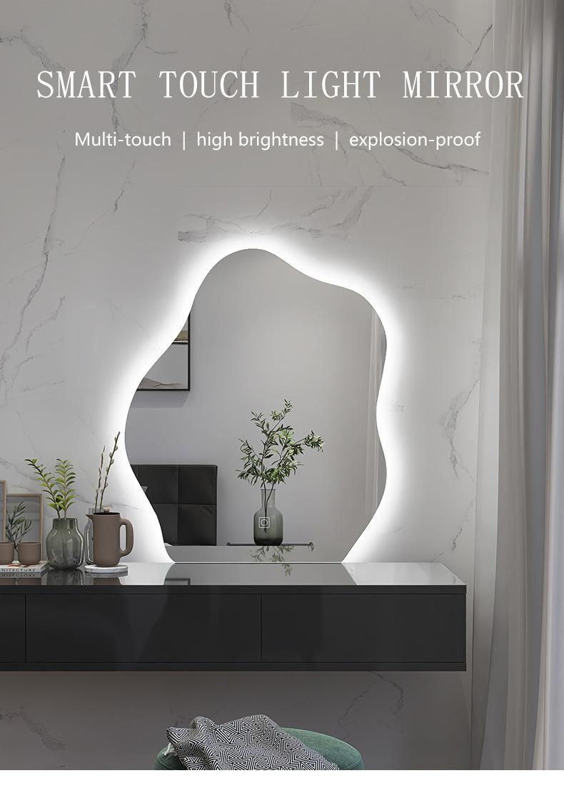 Modern European-Style LED Decorative Dressing Frameless Cloud Type Bathroom Mirrors