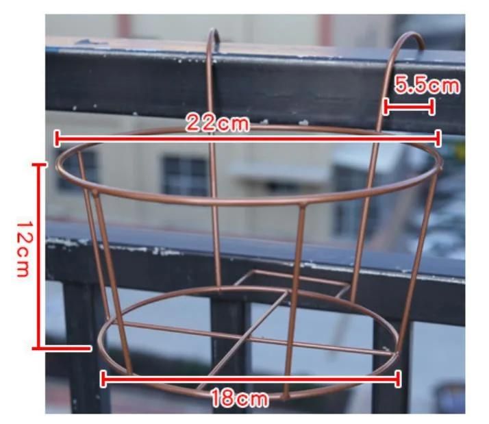 The Factory Directly Supplies The Balcony Flower Rack, Iron Art Hanging Flower Pot, Hanging Rack, Railing, Green Flower Rack, Indoor Storage Rack