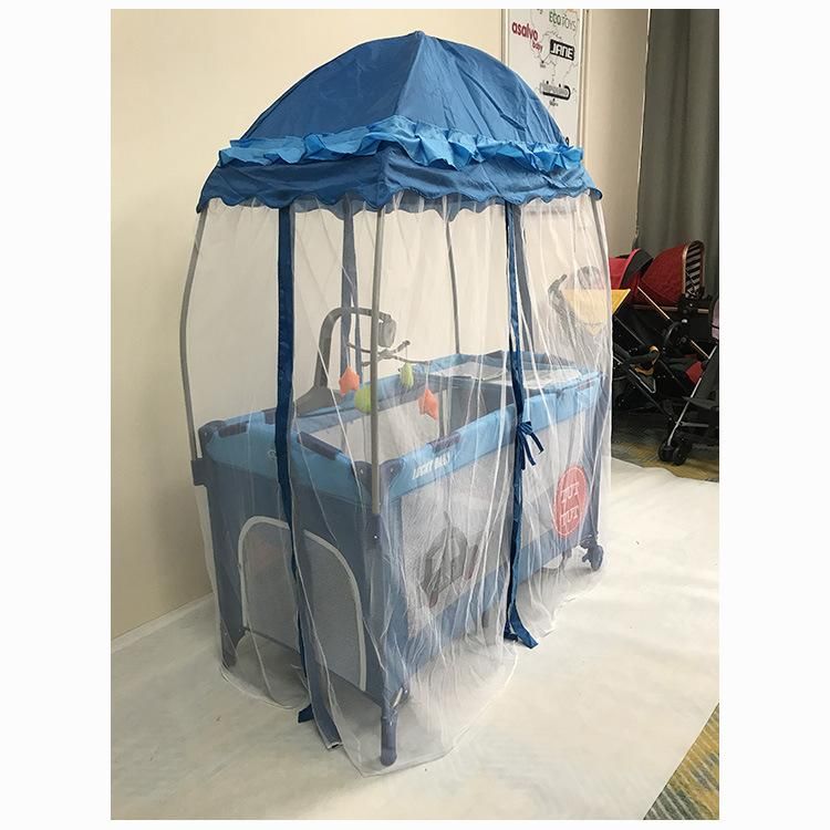 Luxury Baby Playpen with Princess Mosquito Net / Factory Hot Selling Baby Playpen