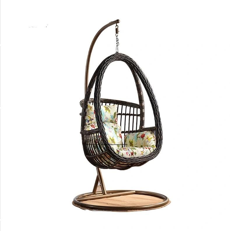 Patio Outdoor Hanging Egg Chair Garden Furniture PE Rattan Swings Chair Leisure Chair