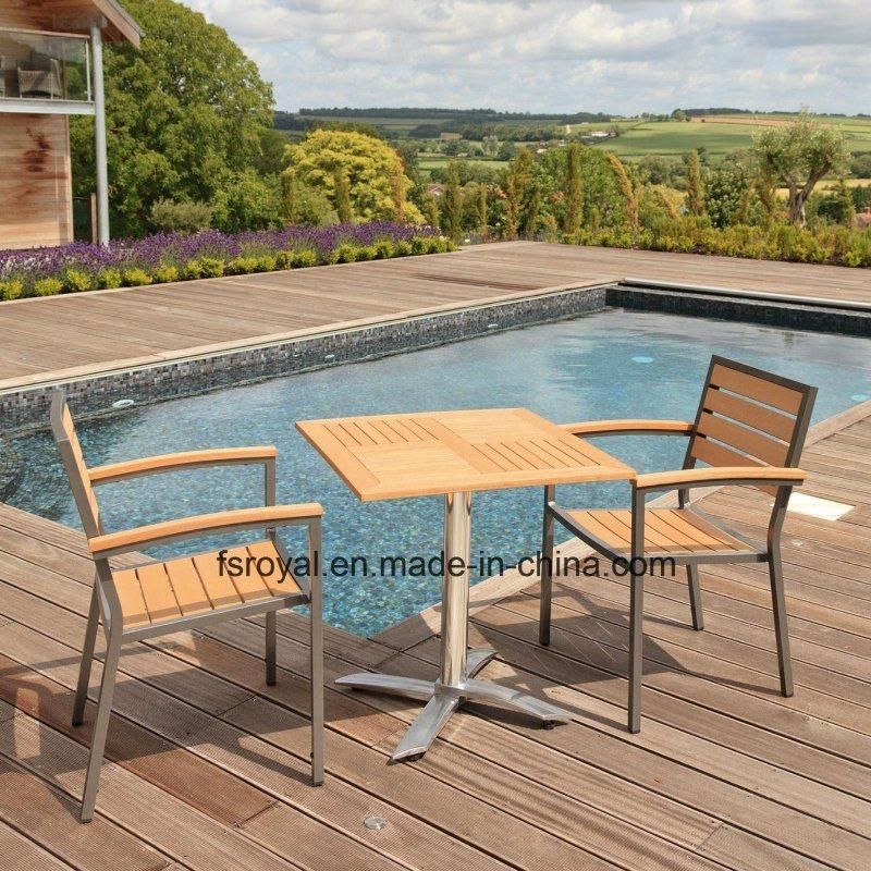 Home Hotel Restaurant Patio Garden Furniture Dining Table Set Aluminum Rattan Plastic Wood Polywood Outdoor Chair