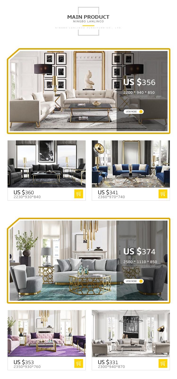 Online Sale Classic Modern Furniture Sectional Couch European Modern Wedding Sofa Set