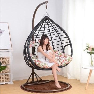 New Design Home Cane Furniture Casual Outdoor Patio Swing Chair Egg Wicker Armchair