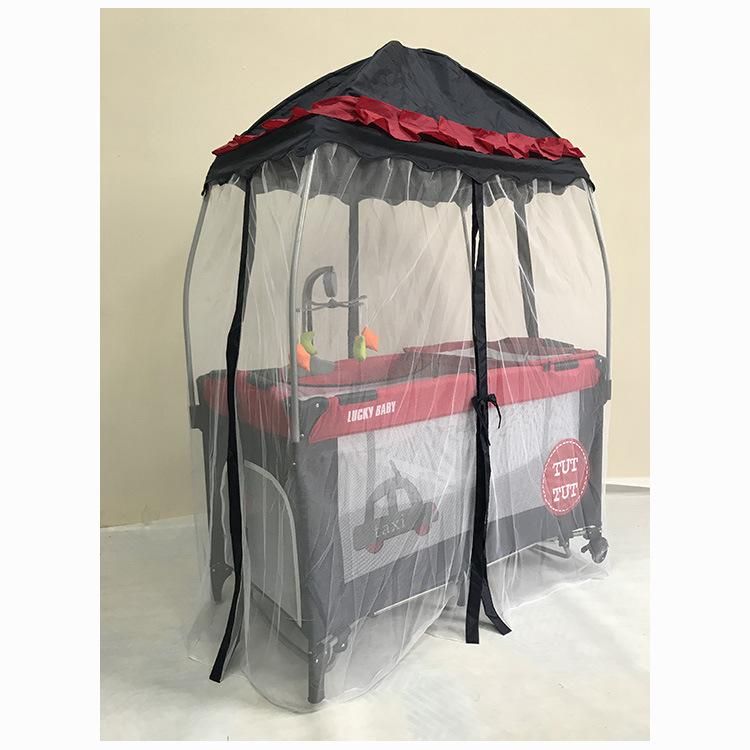 Luxury Baby Playpen with Princess Mosquito Net / Factory Hot Selling Baby Playpen