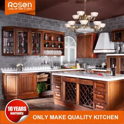 Classic Amercian Design Luxurious Multifuctional Solid Wood Kitchen Cabinet