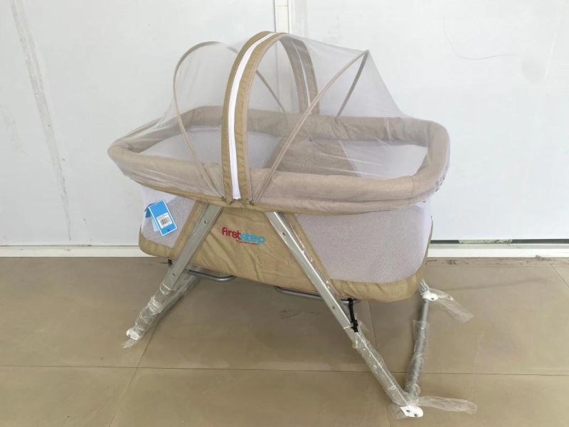 Promotional Prices Portable Steel Frame New Born Baby Cradle Swing