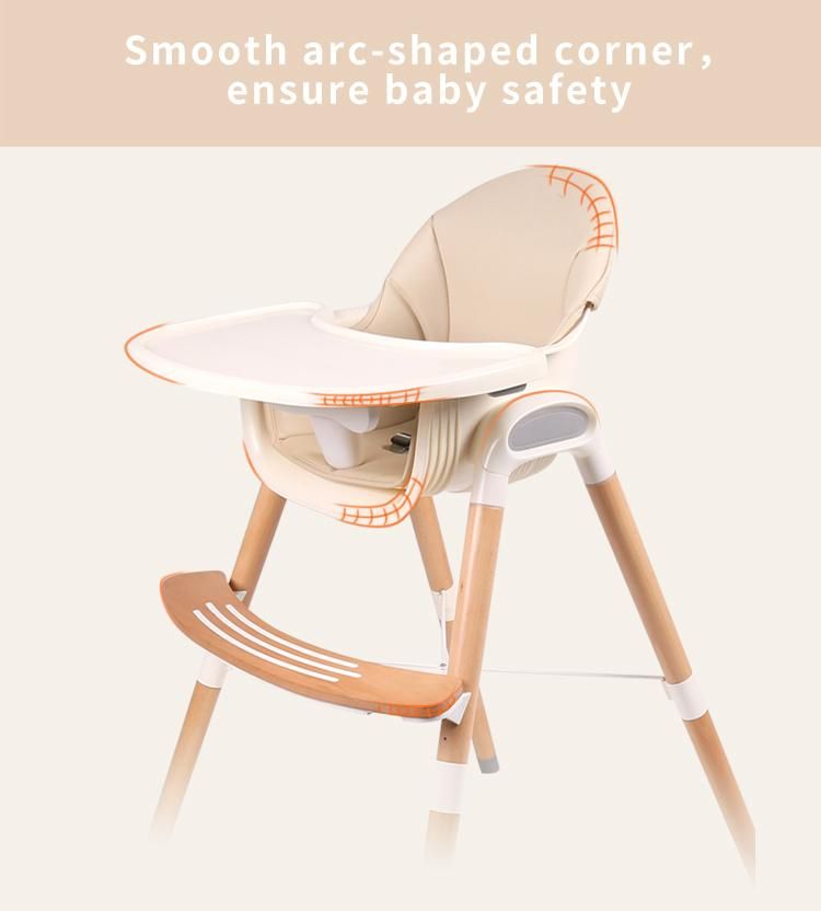 Baby Furniture Wooden Baby Sitting Dining High Chair