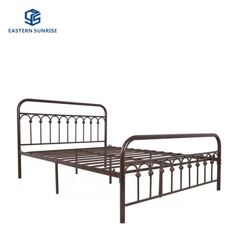 European Style Iron Stable Double Bed for Bedroom/Hotel