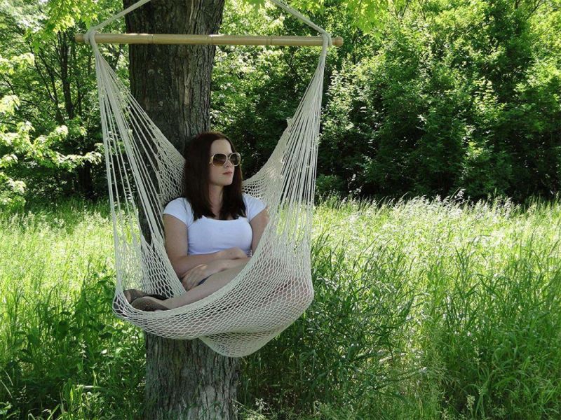 Hang Chair Cotton Poly Rope Hammock Chair