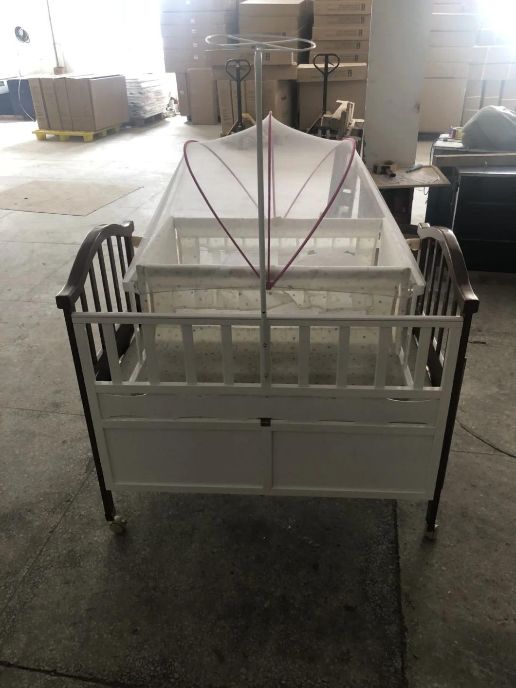 2020 Wholesale Factory Price European Quality Portable Fashion Baby Crib Baby Bed Bedside Bed