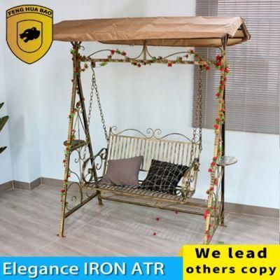 Outdoor Courtyard Cradle Double Hammock Park Metal Chair Outdoor Swing Chair Iron Rocking Chair European Hanging Chair
