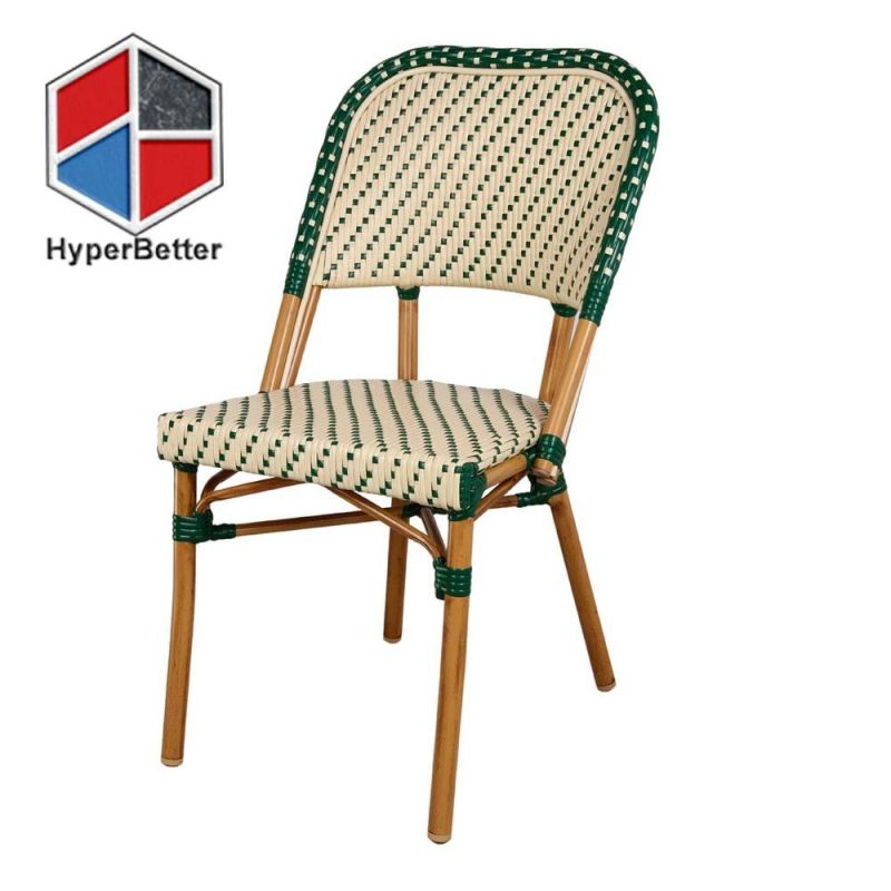 Aluminum Bamboo Chair for Outdoor Coffee Table