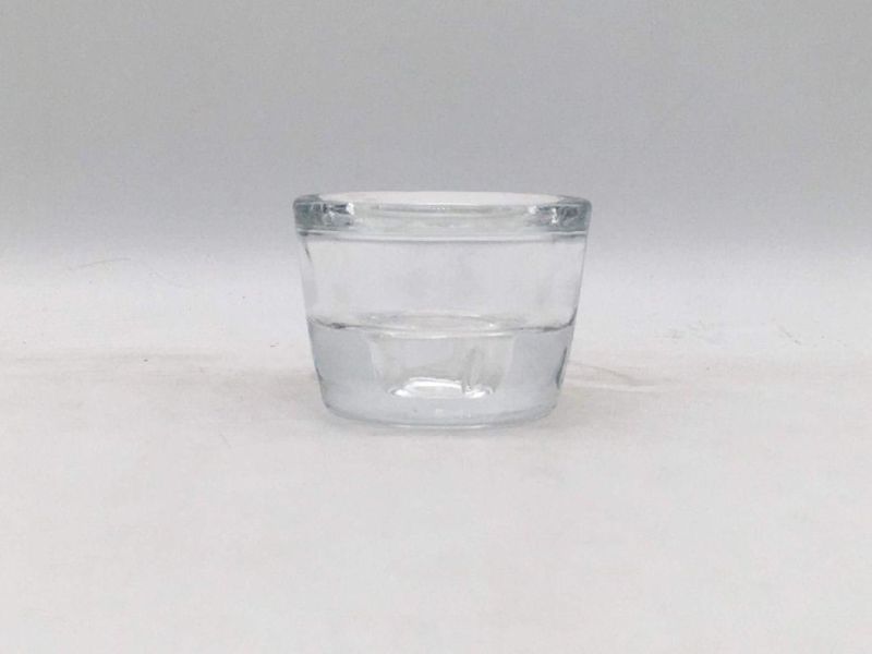 Mini Size Bowl Shaped Glass Candle Holder for Decoration