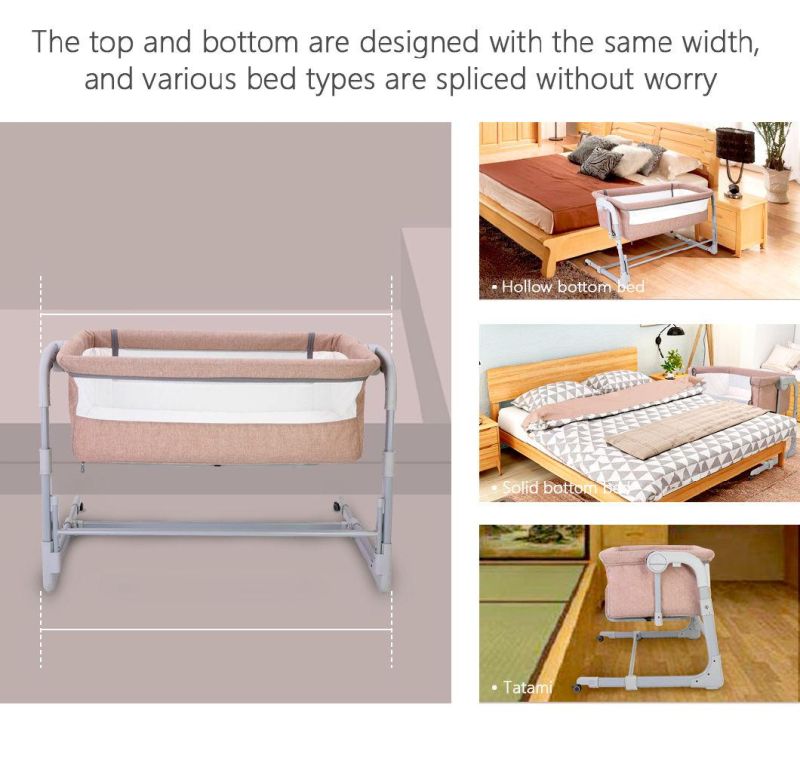 Portable Folding Baby Bed Multifunction Crib Cot Baby Bed
