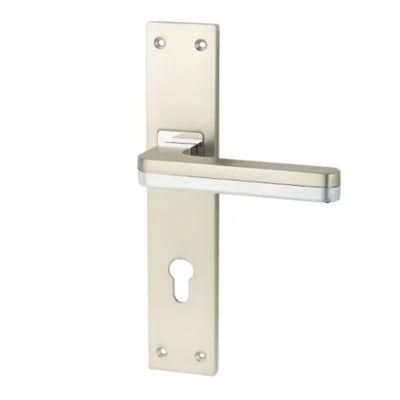 OEM Zinc High Quality Door Lever Handle Set, Interior Door Locks and Handles, Rose Door Handle Matt Black