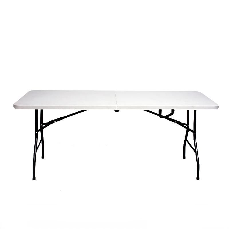 6FT Folding in Half Table in 180X74X74cm Foldable Table in 72inches Folding Table