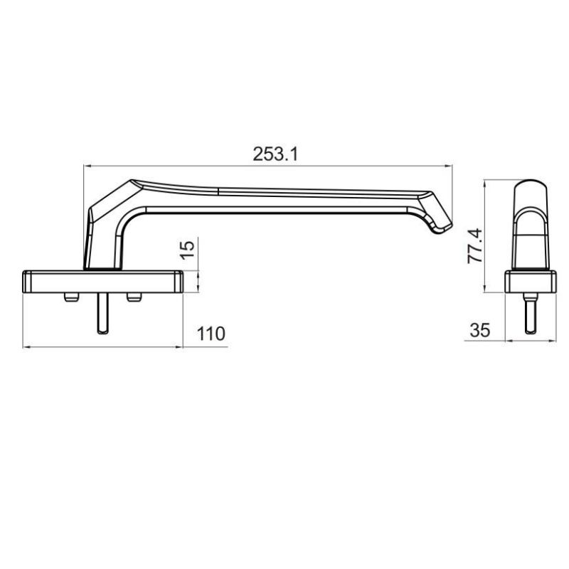 High Quality Handle with Hopo Logo for Sliding Door