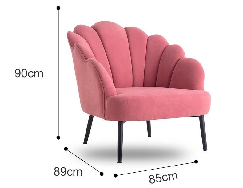Classic Design Dining Room Chair European Cheap Luxury Nordic Metal Leg Fabric Velvet Restaurant Dining Room Chairs