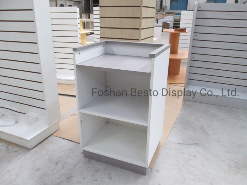 European Wooden Cash Regiser Stand by Customized Size and Designs From Besto Display Foshan China