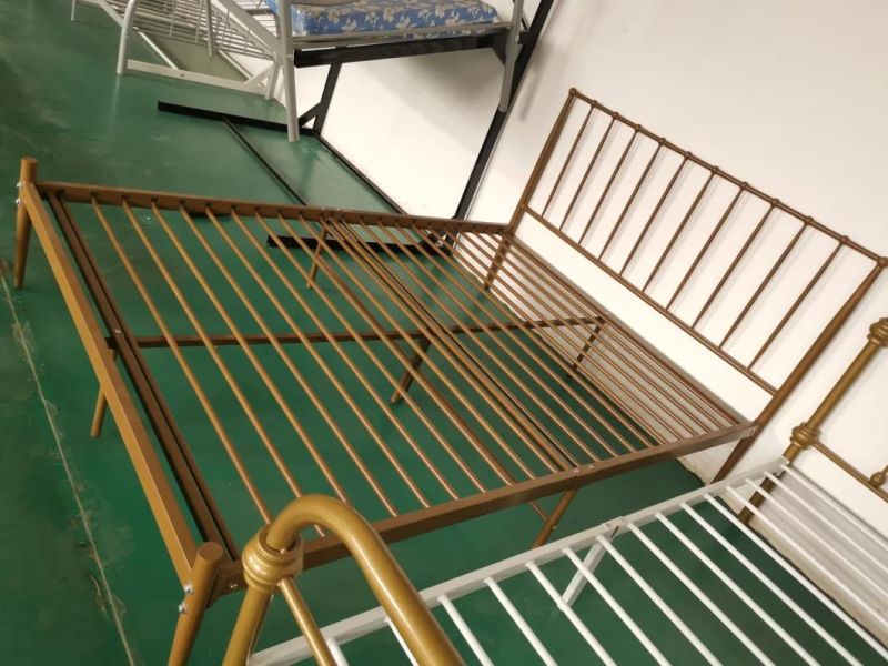 2020 Newest European-Style Metal Single Bed for Double Size